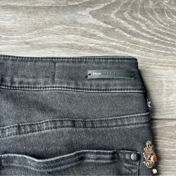 Anthropologie Pilcro and the  Letterpress Embellished Black Jeans - Picture 14 of 16